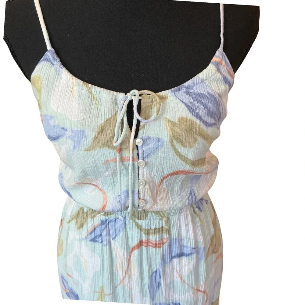 Abercrombie & Fitch Easy Waist Maxi Dress Floral Cottagecore Flowy Boho Small - Picture 2 of 5